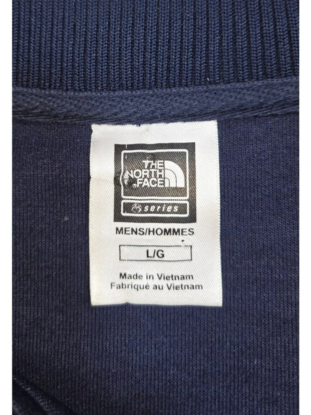 The North Face Mens Navy Blue Full-Zip Track Jacket Large